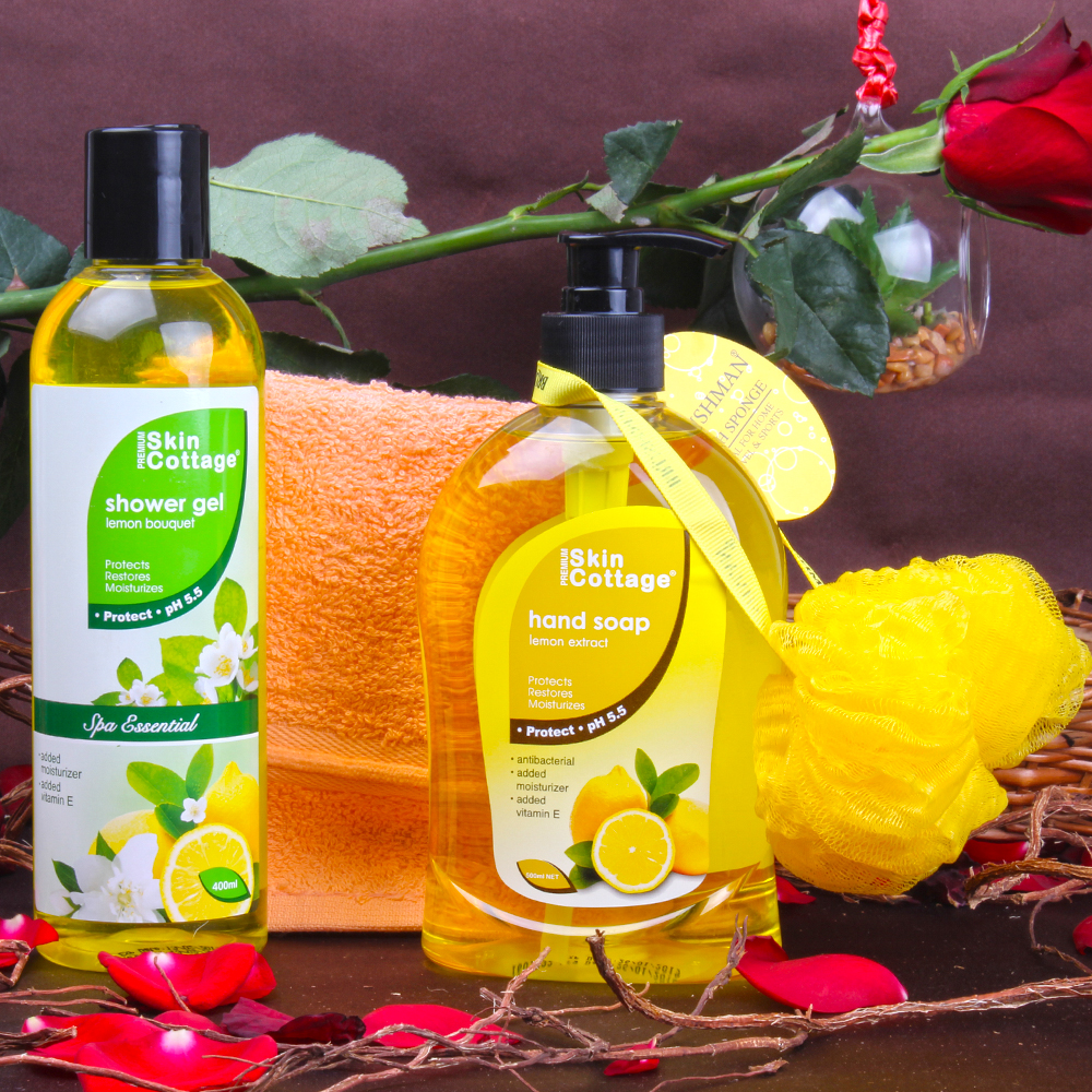 Skin Cottage Lemon Fragrance Body Care Beauty Hamper for Unisex