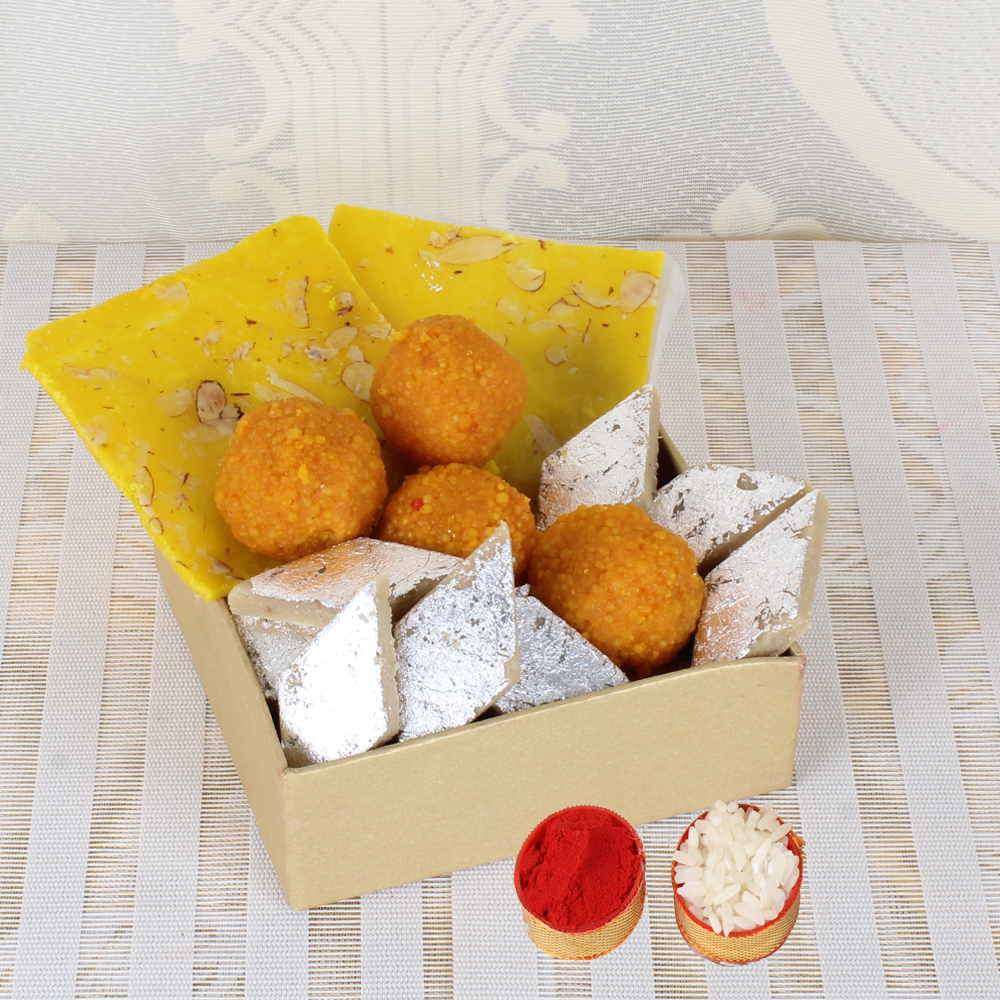 Bhai Dooj Same Day Delivery of Mix Mithai