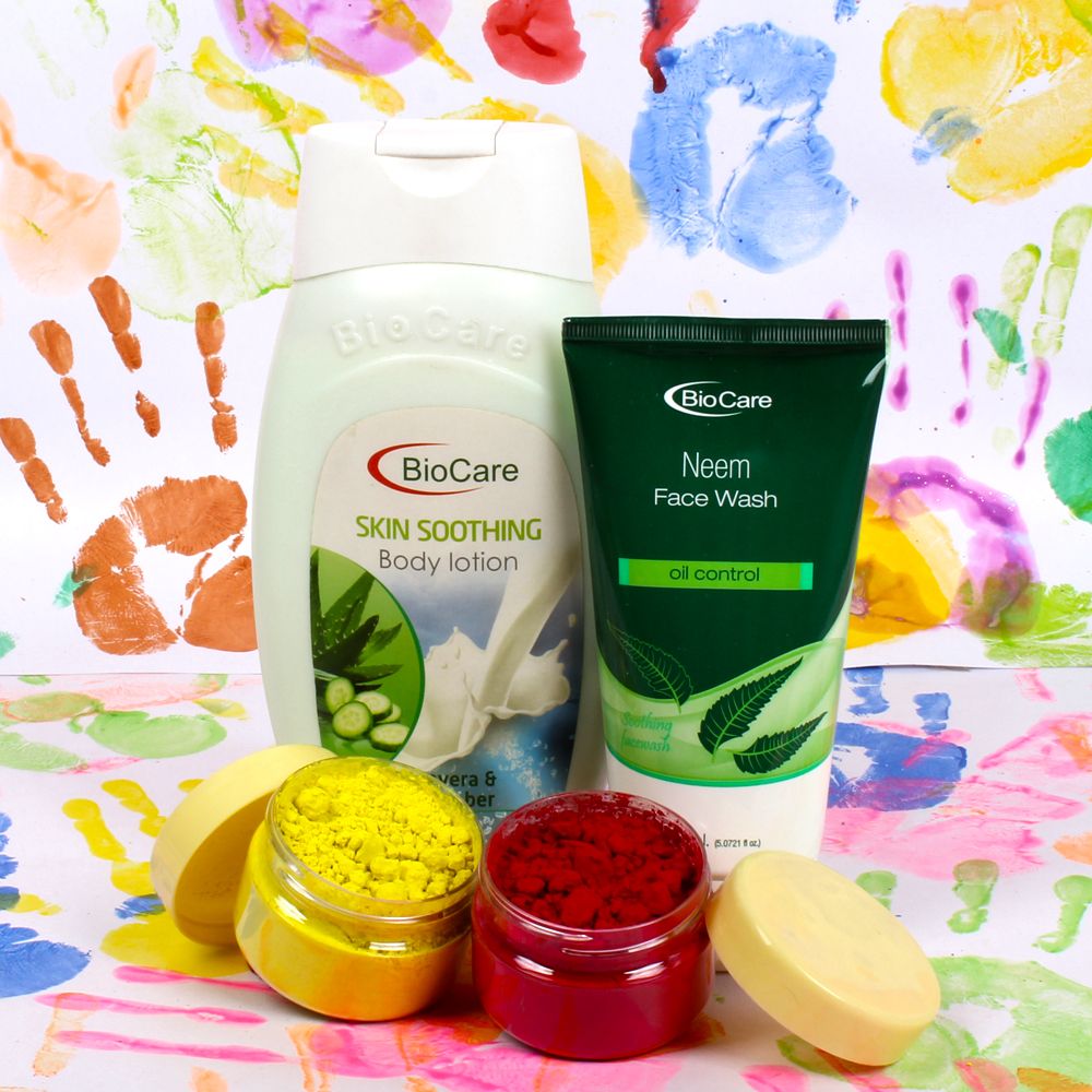 Natural Body Care Gift Set for Holi