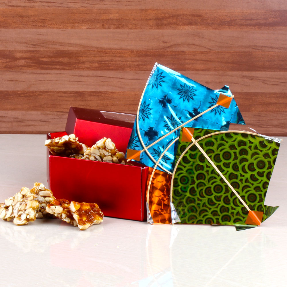 Assorted Chikki Box with Small Kites