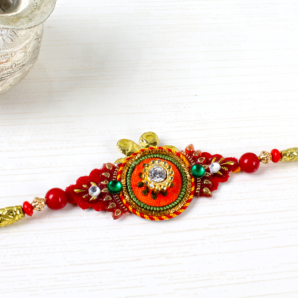 Traditional Diamond Rakhi