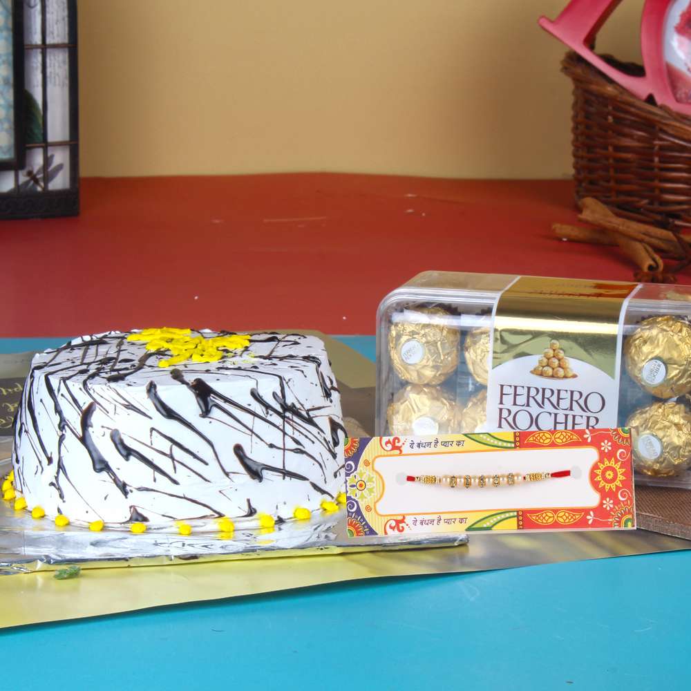 Chocolate with Cake and Rakhi Combo
