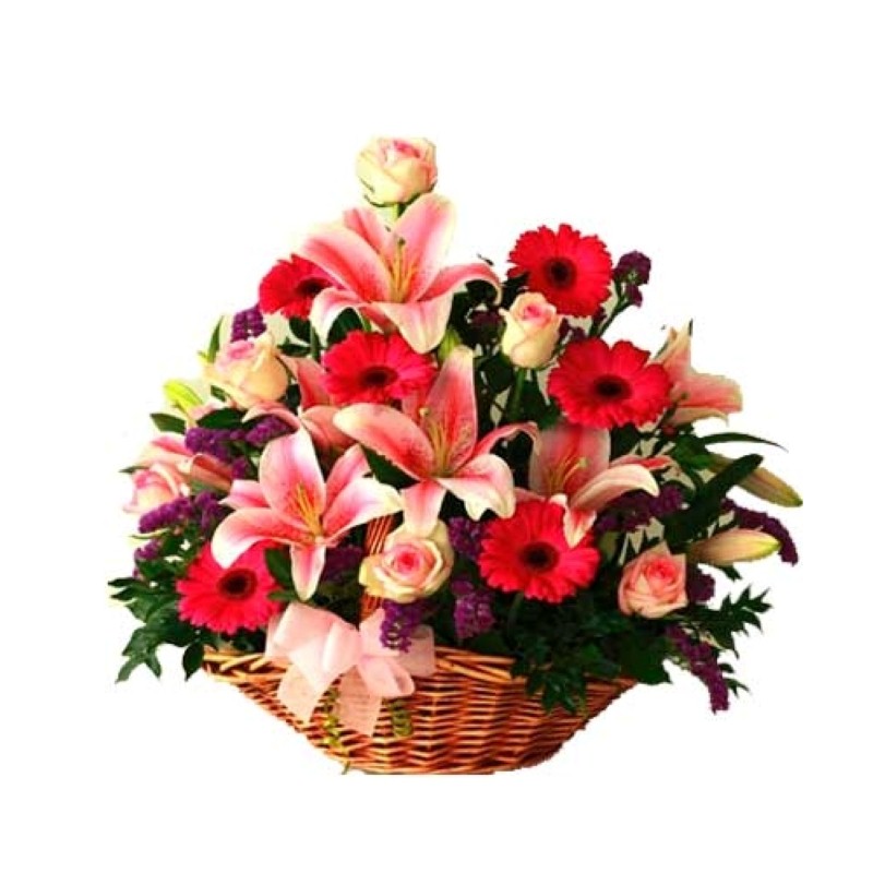 Exotic Twenty Five Flowers Basket for Love