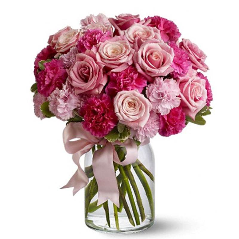 Valentines Love In The Air Floral Vase