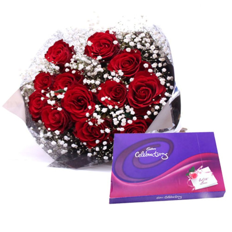 Red Roses Choco Love