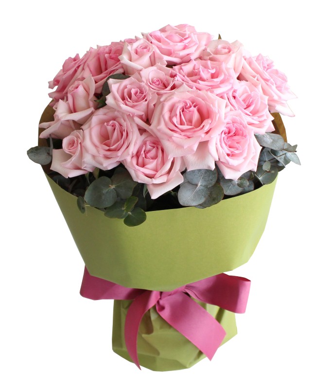 25 Pink Roses Valentine Bouquet