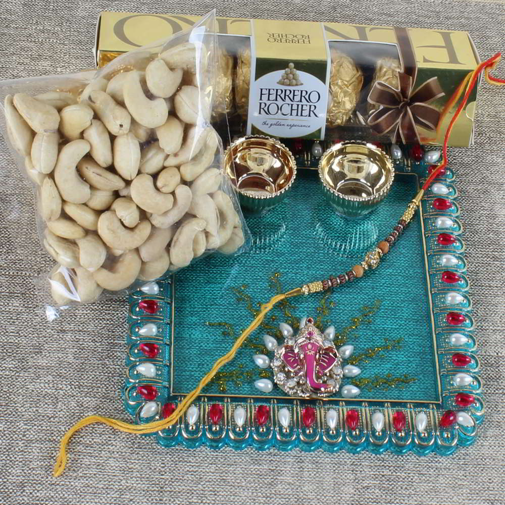 Gorgeous Rakhi Gift for Bhai-Worldwide