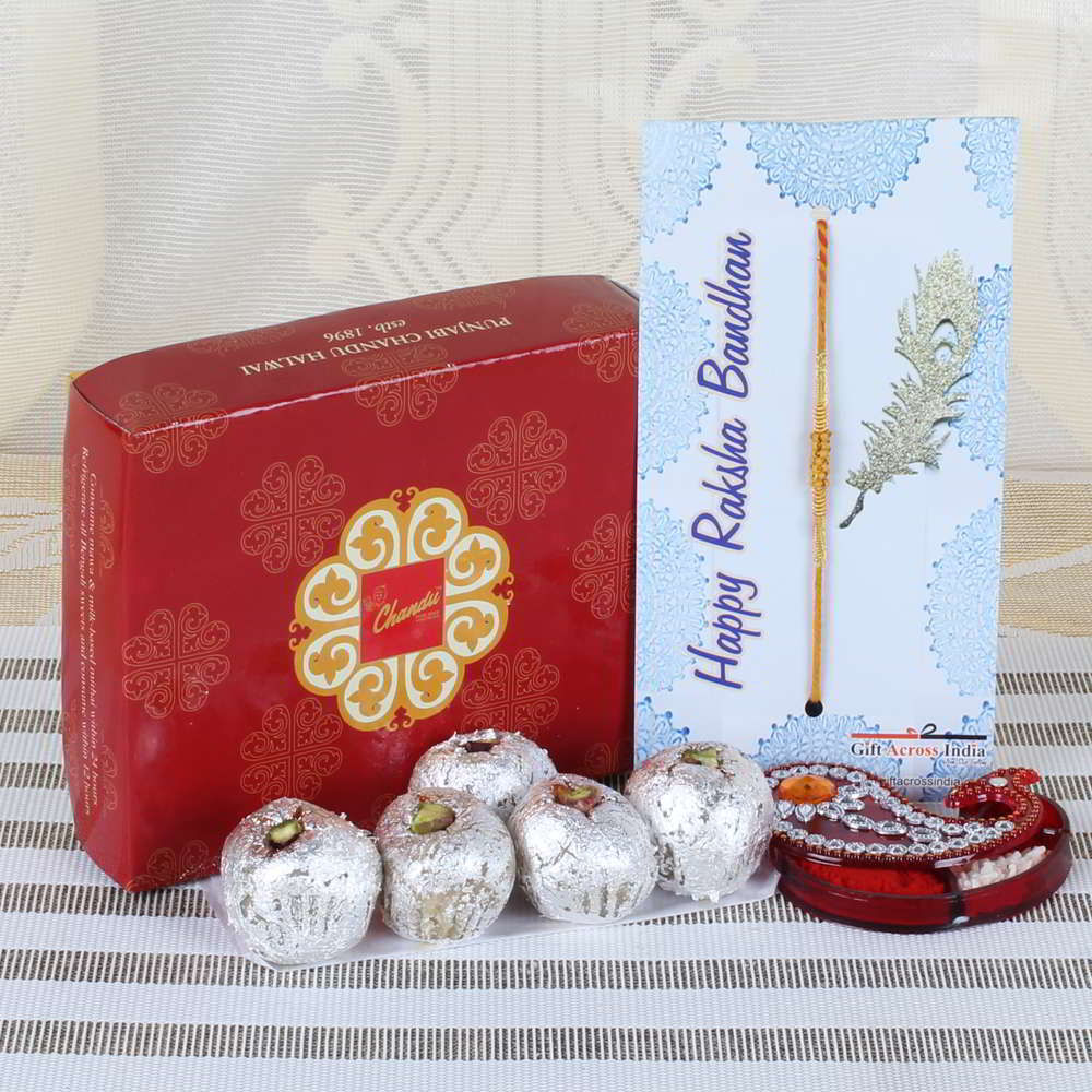 Bon Bon Sweets with Tiny Wooden Beads Rakhi - UAE