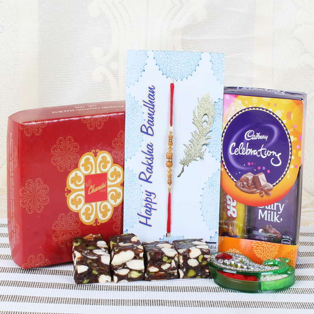 Memorable Yummy Rakhi Gift for Brother-Worldwide