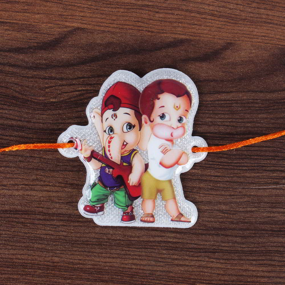 Bal Ganesha Hanuman Rakhi for Kids