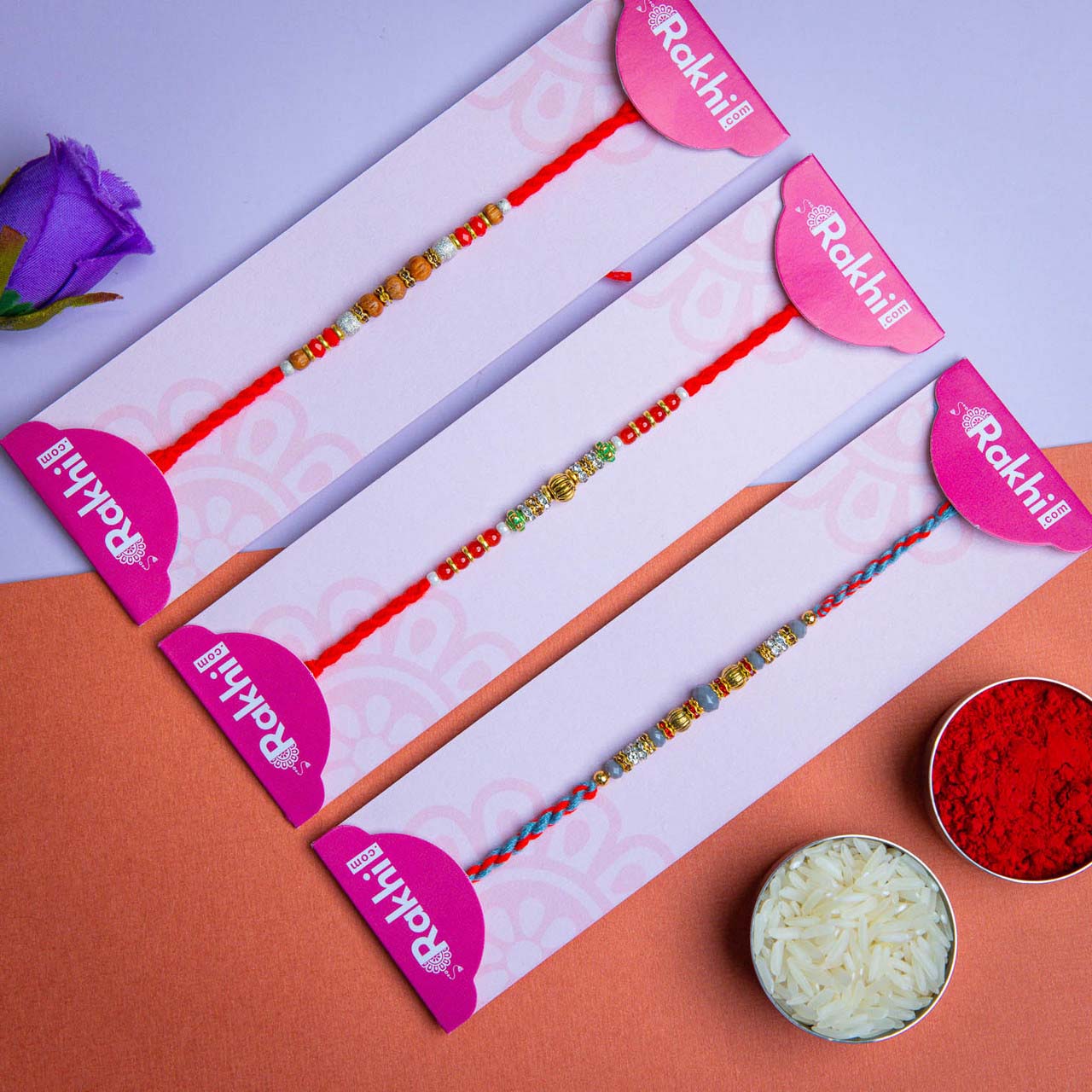 Set of 3 Rakhis - For Australia