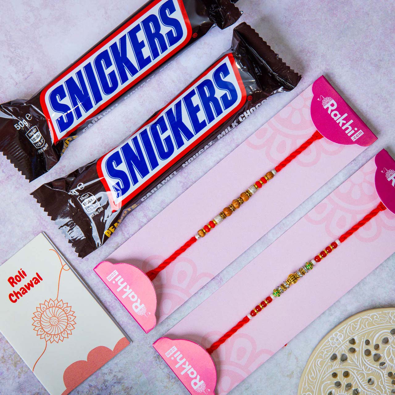 Snikers Bars and Two Rakhi  - For Australia