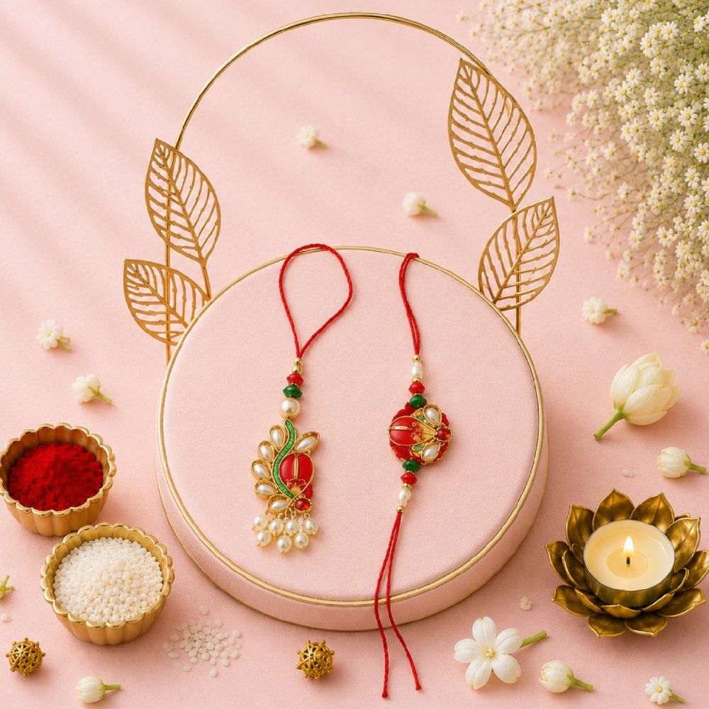 Designer Bhaiya Bhabhi Rakhi Lumba Rakhi