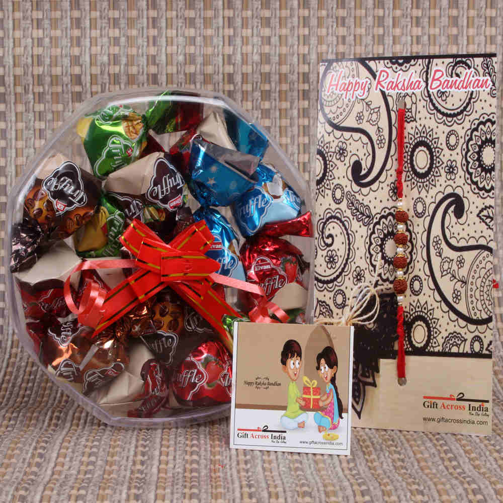 Rakhi with 200 GM Assorted Truffle Box