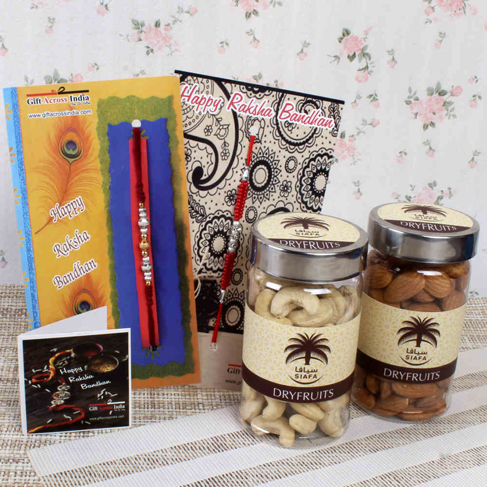 Healthy Siafa Dry Fruits Rakhi Combo