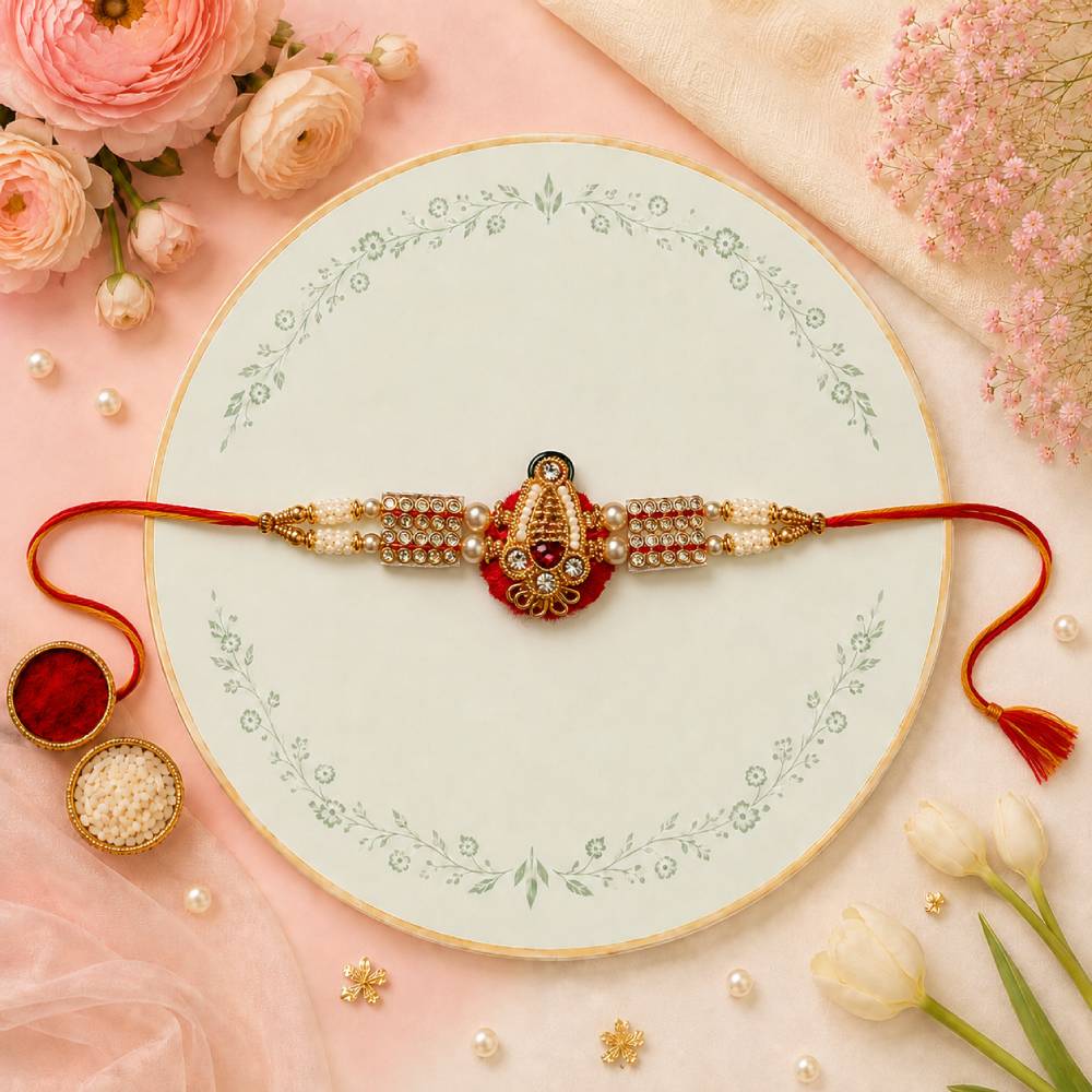 Attractive Kundan Rakhi