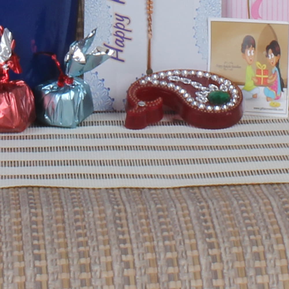 Rakhi Gift Basket of Chocolates and Marshmallow 