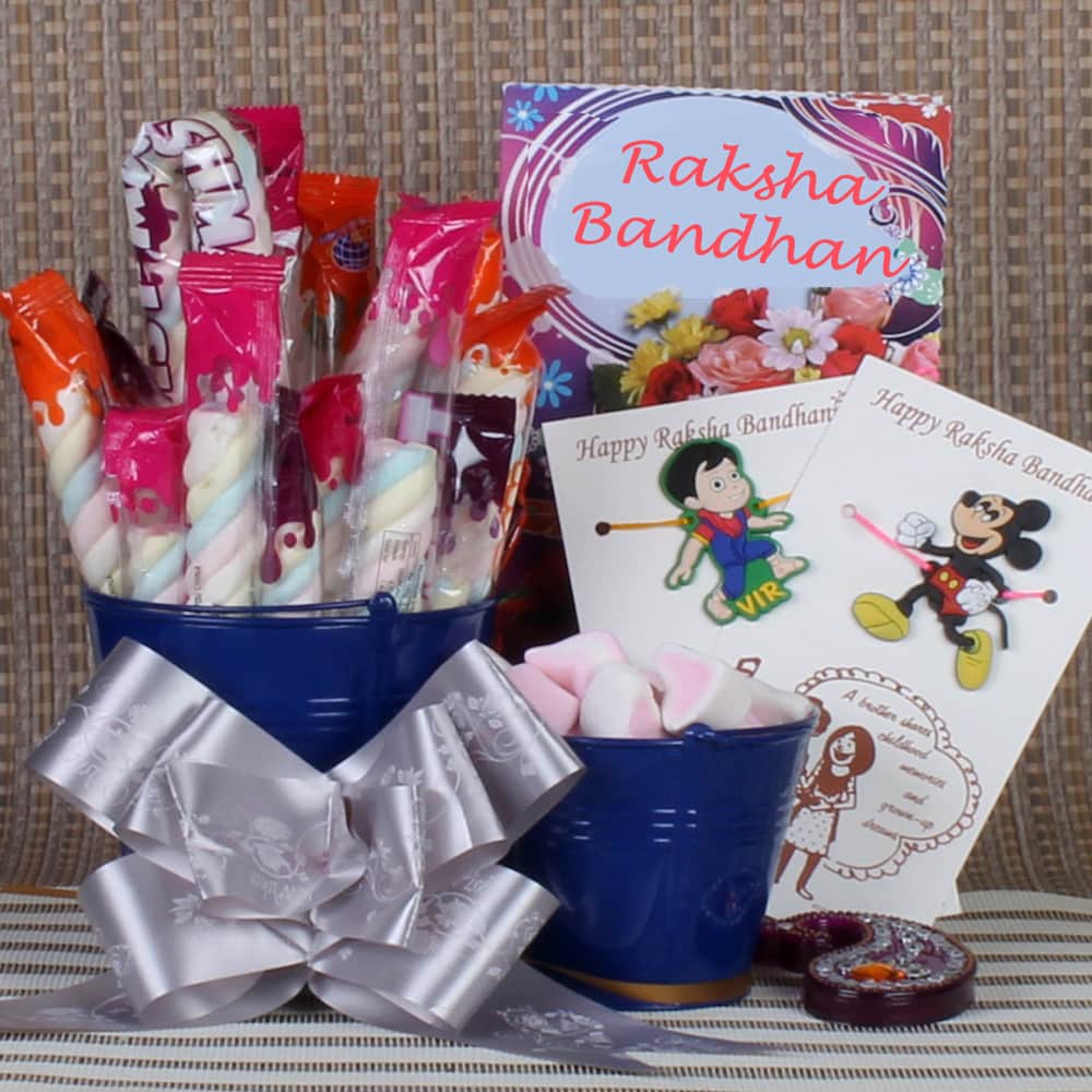 Best Kids Rakhi Chocolate Gift Combo