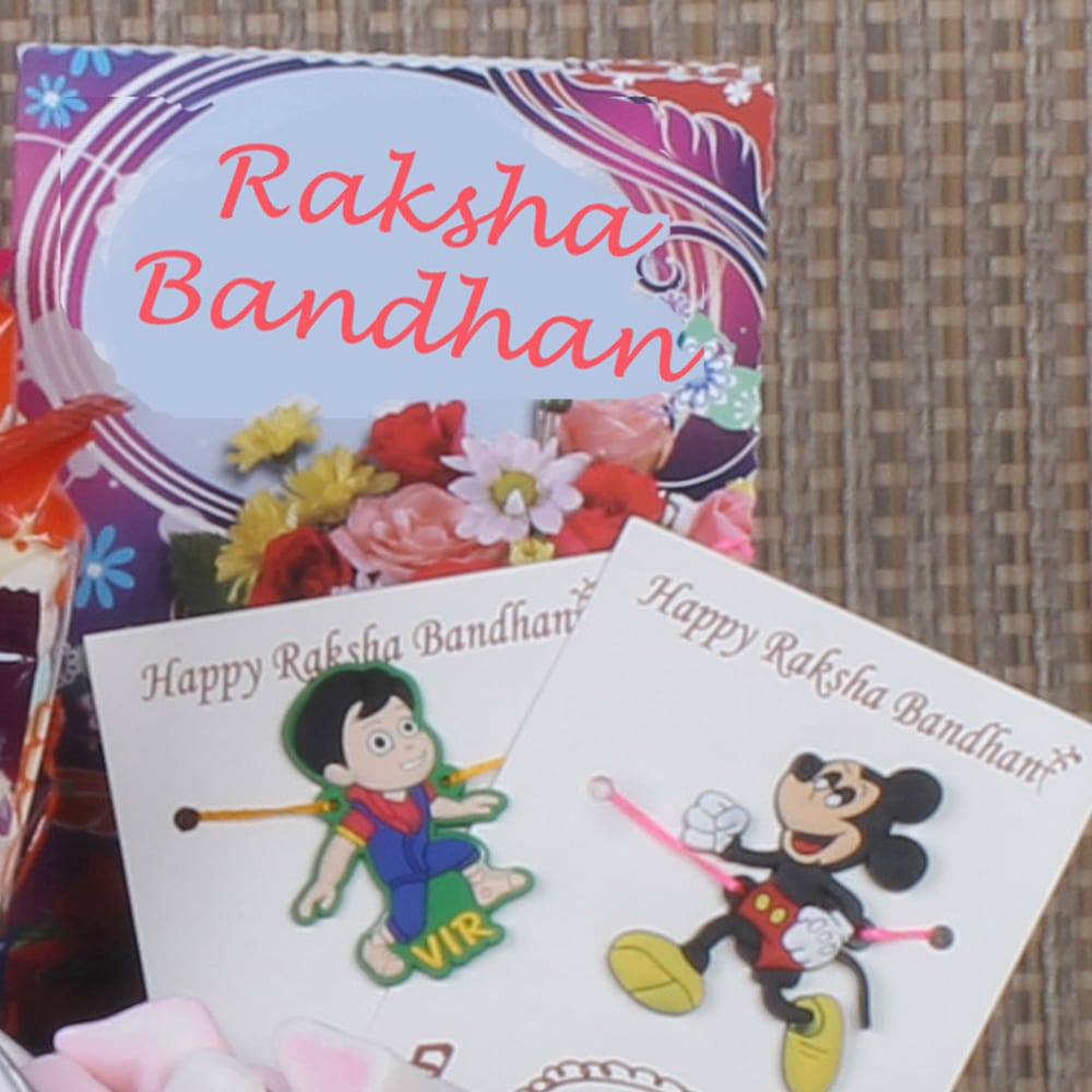Best Kids Rakhi Chocolate Gift Combo