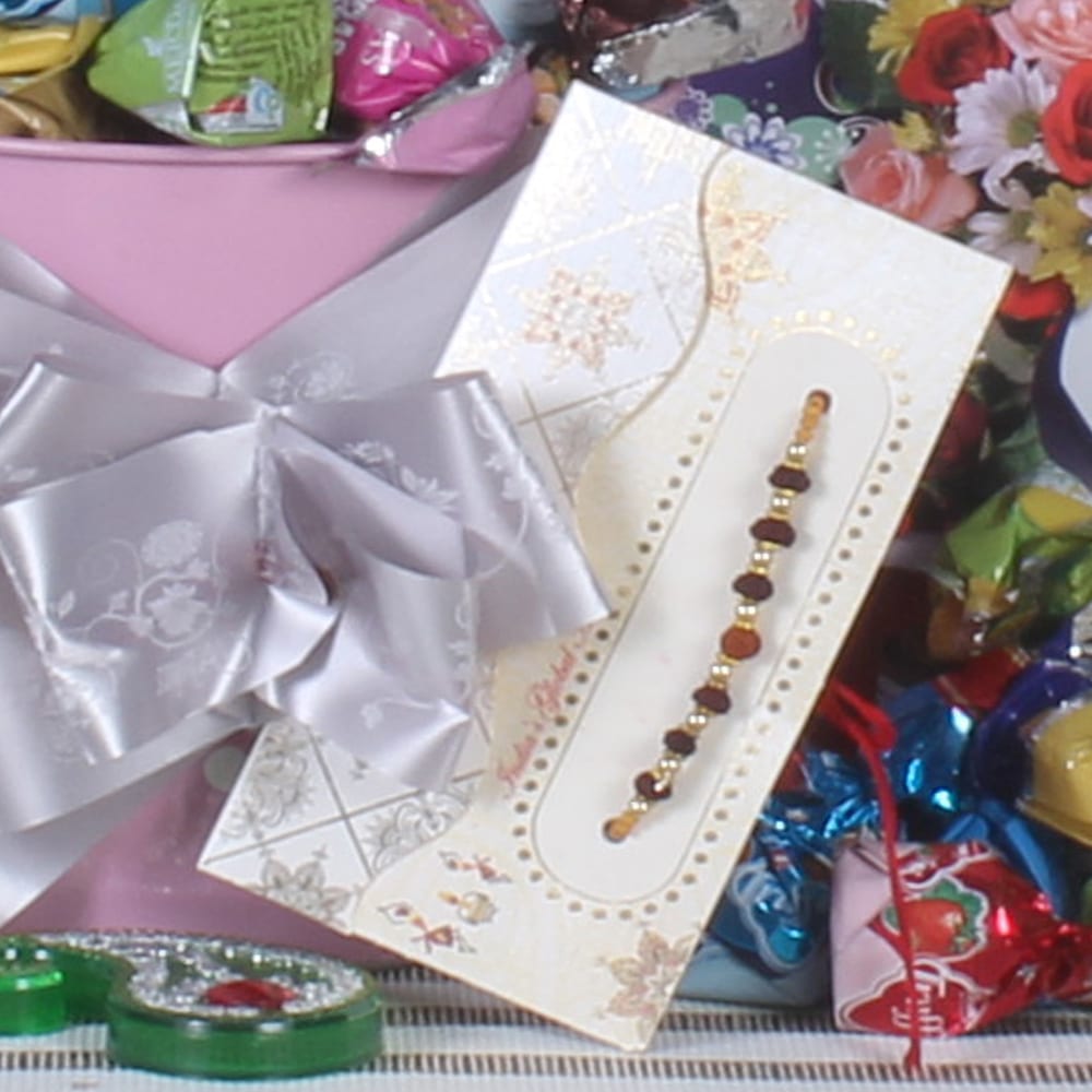 Rakhi Hamper of Wafers Biscuit and Truffle Chocolates