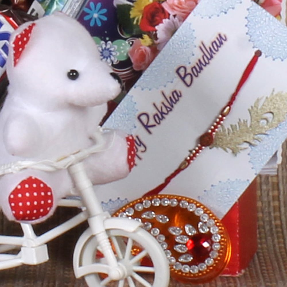 Rakhi Cycle Full of Chocolates 