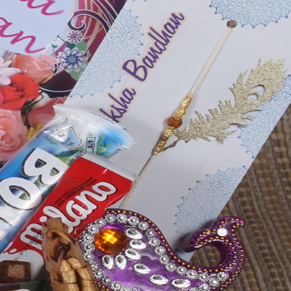 Rakhi Designer Basket of Imported Chocolates