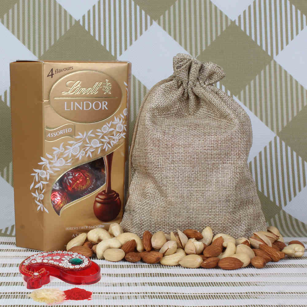 Bhai Dooj Lindor Chocolate with Drfruits