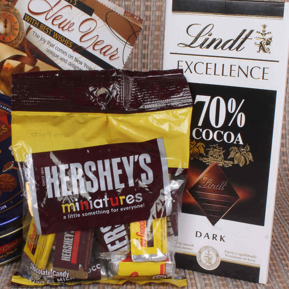 Imported Chocolates with Cookies Hamper New Year Gift