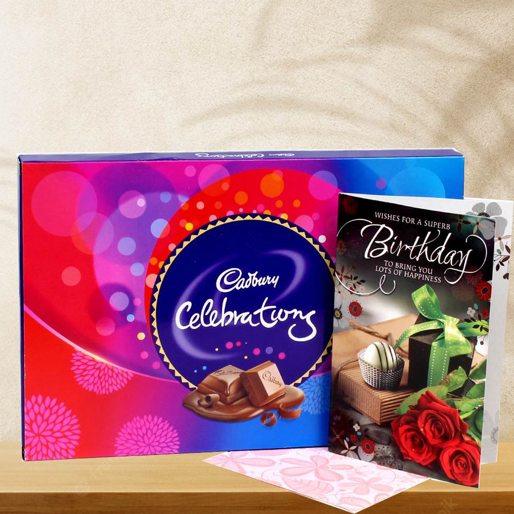 Birthday Card With Cadbury Celebration Box