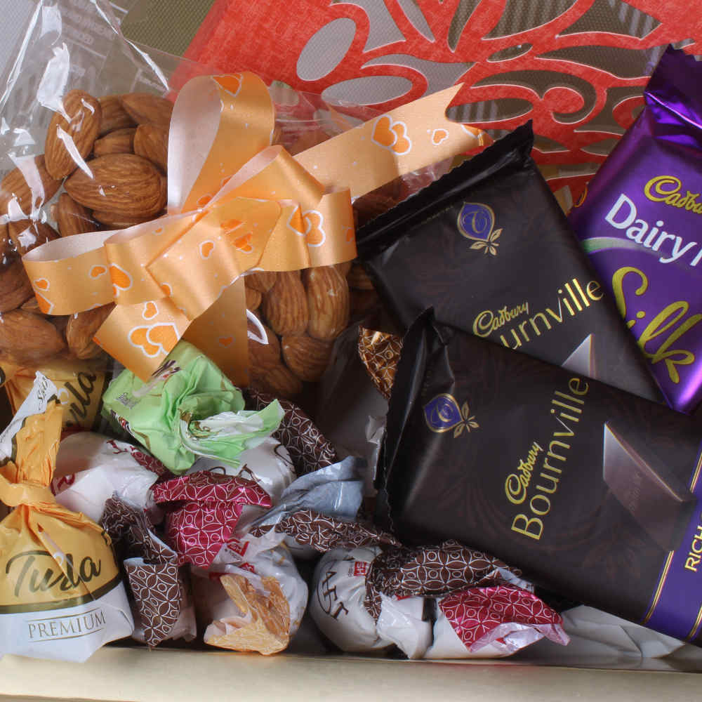 Box of Chocolate and Dryfruit hamper