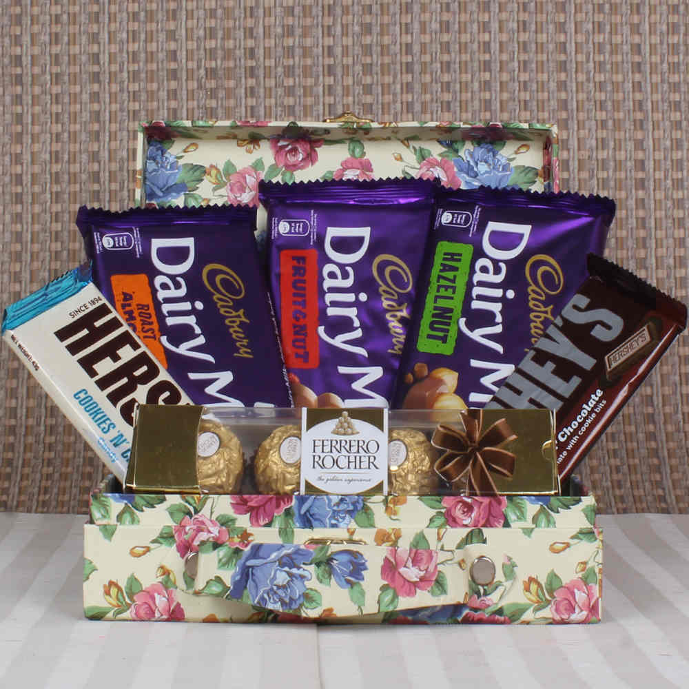 Dairy Milk chocolate and Hersheys with Rocher in Box 