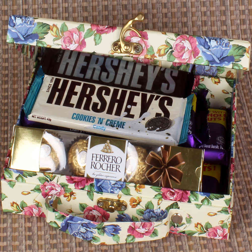 Dairy Milk chocolate and Hersheys with Rocher in Box 