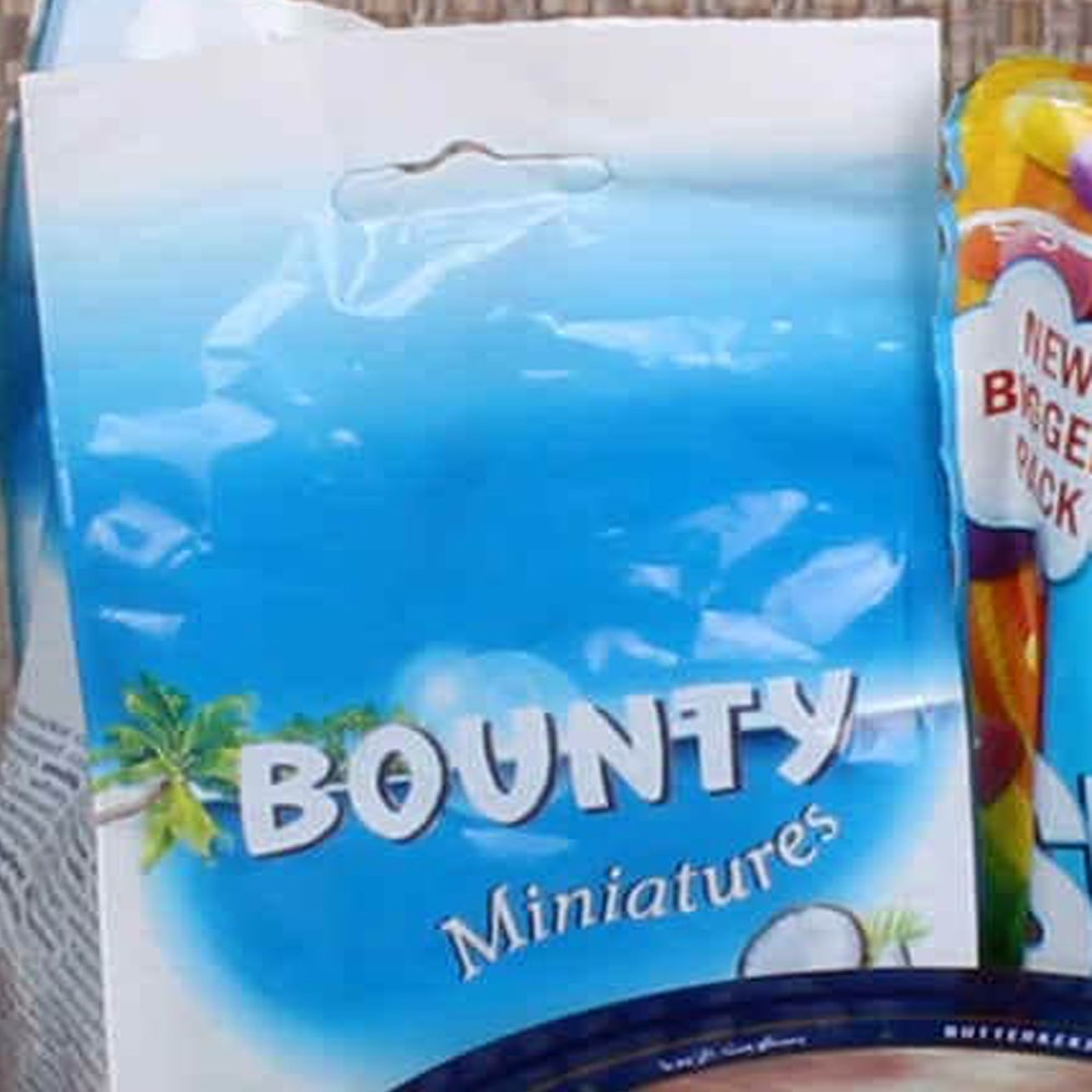 Bounty Skittles and cookies