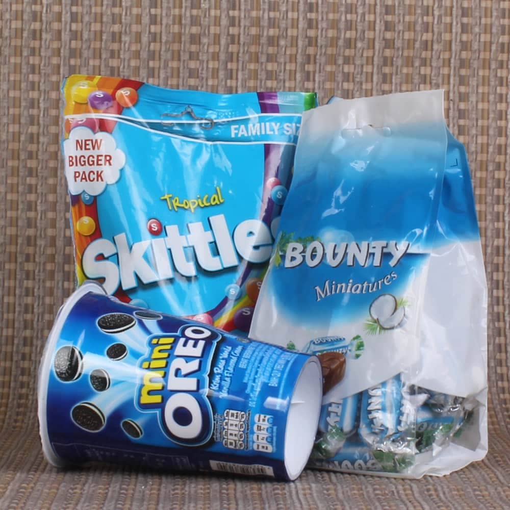 Bounty and Skittles Mini Oreo Combo
