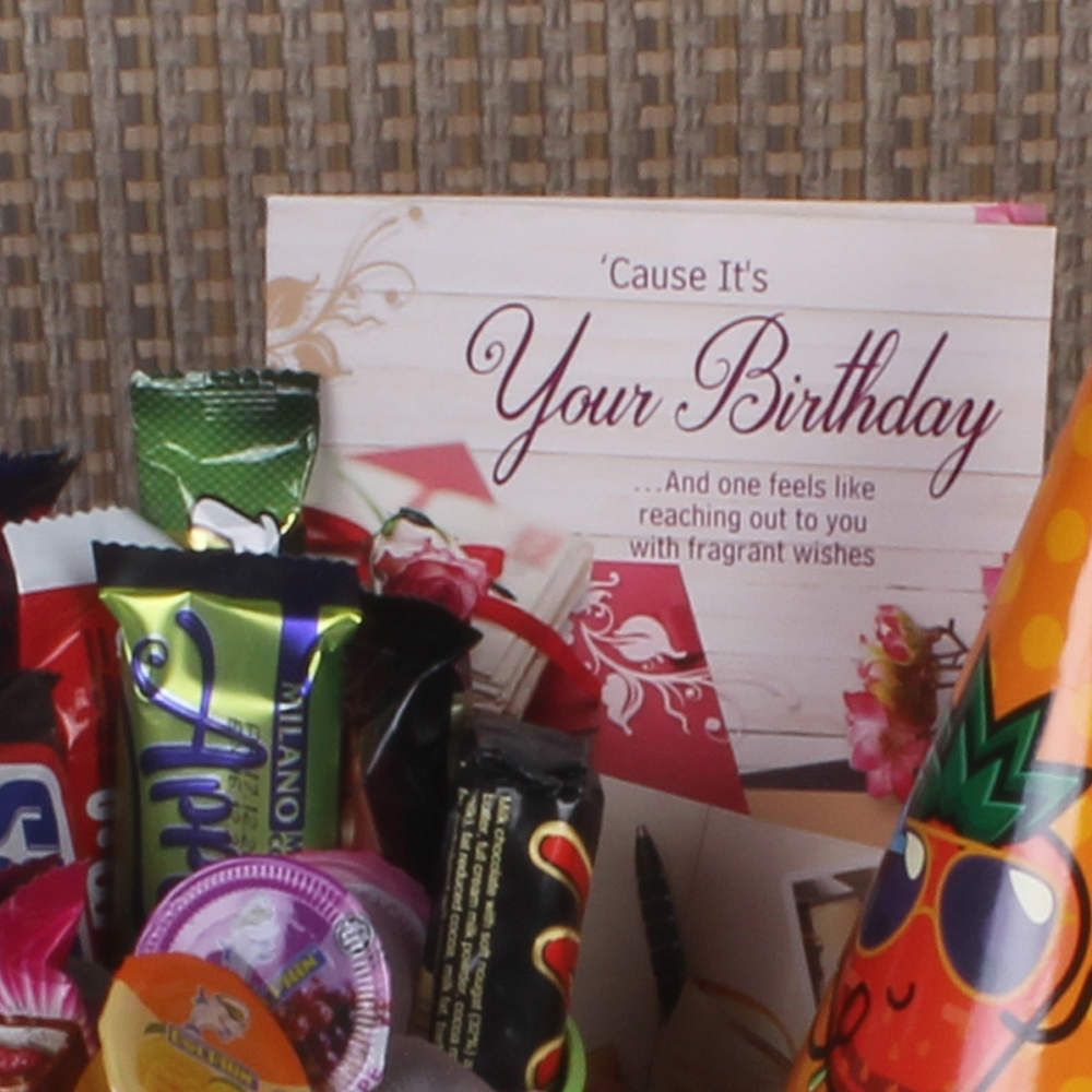 Imported Choco Jelly Birthday Gift Bucket