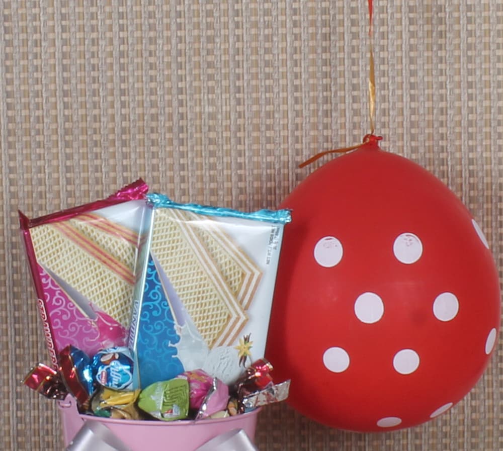 Big Balloon with Chocolates Gift
