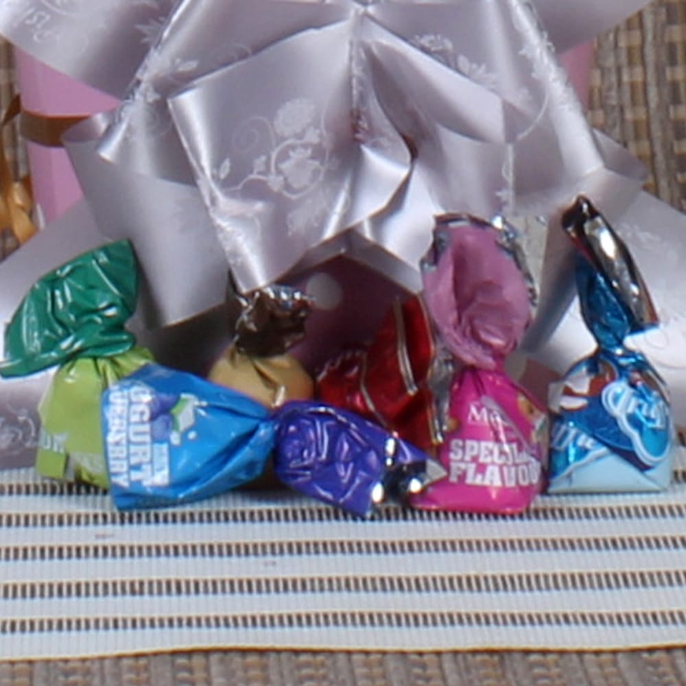 Gift Bucket of Wafers Biscuit and Truffle Chocolates 