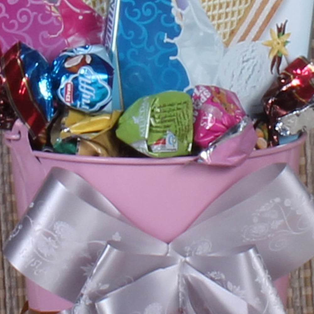 Gift Bucket of Wafers Biscuit and Truffle Chocolates 