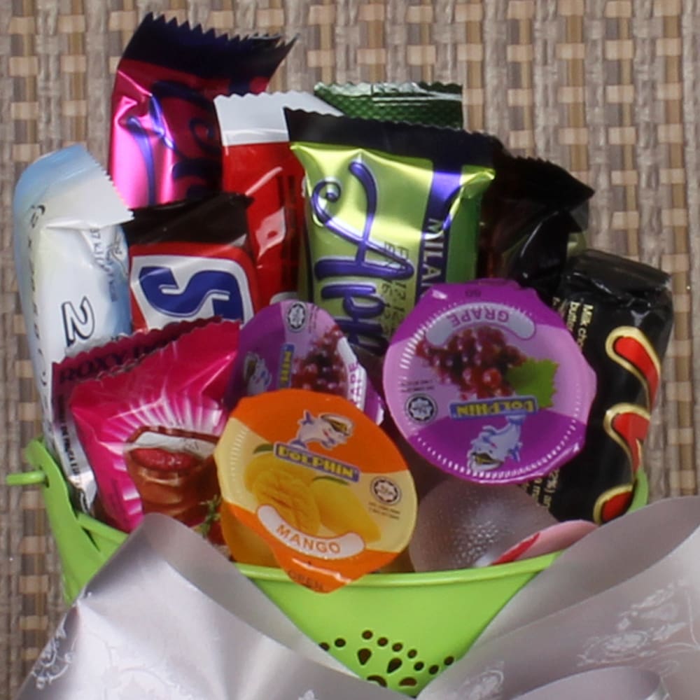Gift Bucket of Chocolate and Jelly 