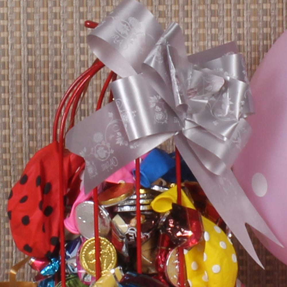 Gift Cage of Chocolate and Balloons