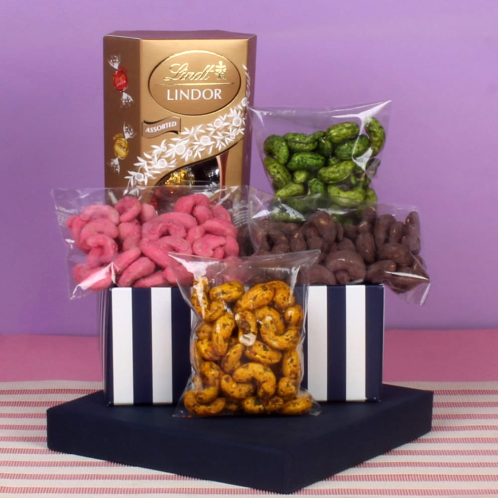 Assorted Cashews with Lindor Combo