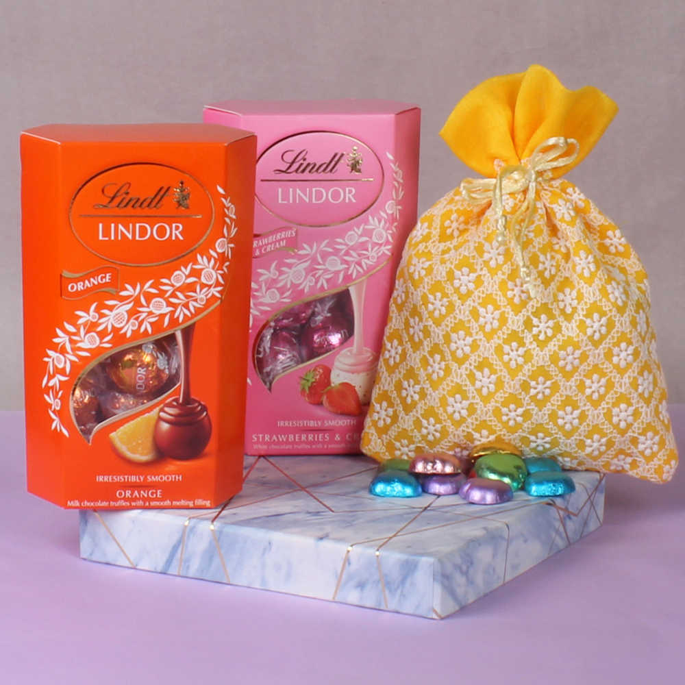 Lindor Heart Shape Chocolate Gift Box