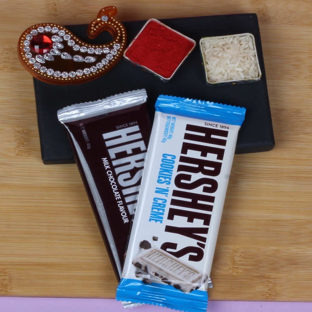 Imported Hershey's Two Chocolate Bars for Bhaidooj Gift