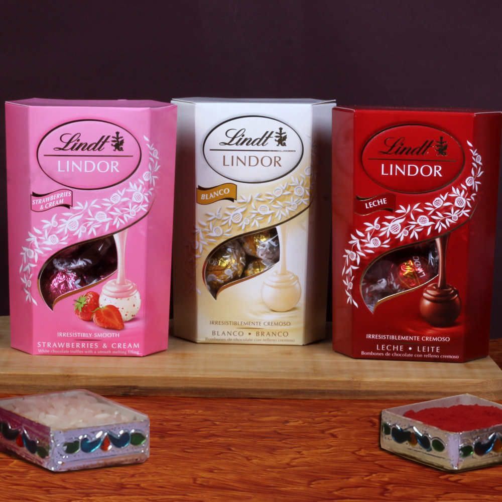 Three Lindor Chocolate Treat on Bhaidooj