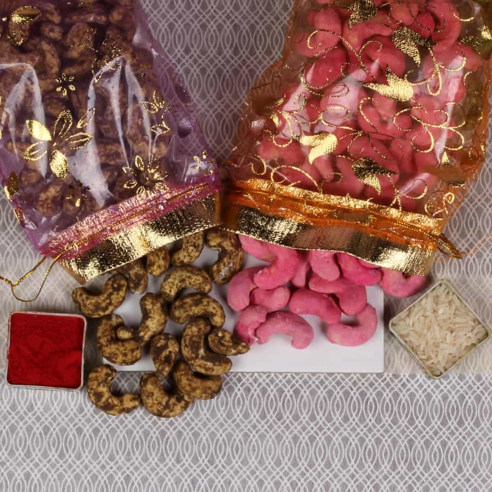 Rose Cashew and Black Pepper Cashew Bhaidooj Gift