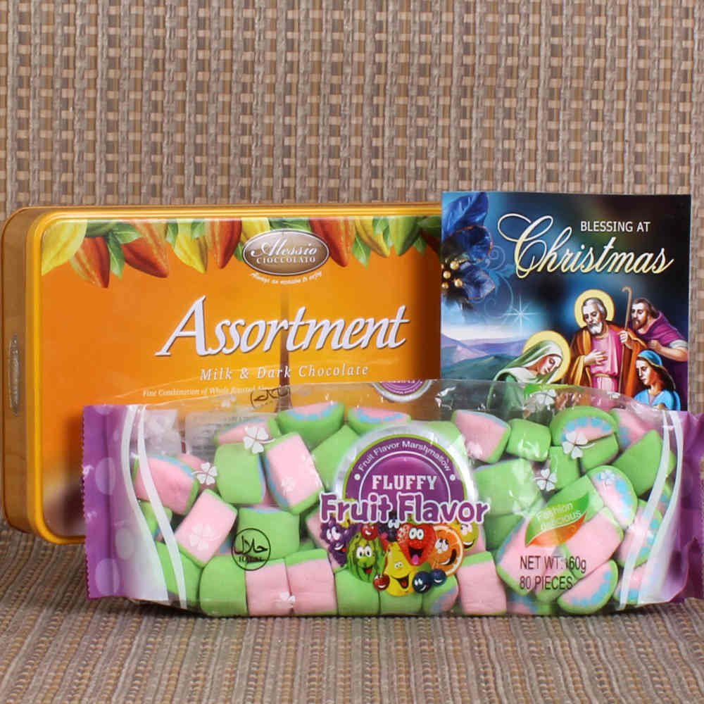 Assortment Chocolate with Marshmallow Christmas Gift