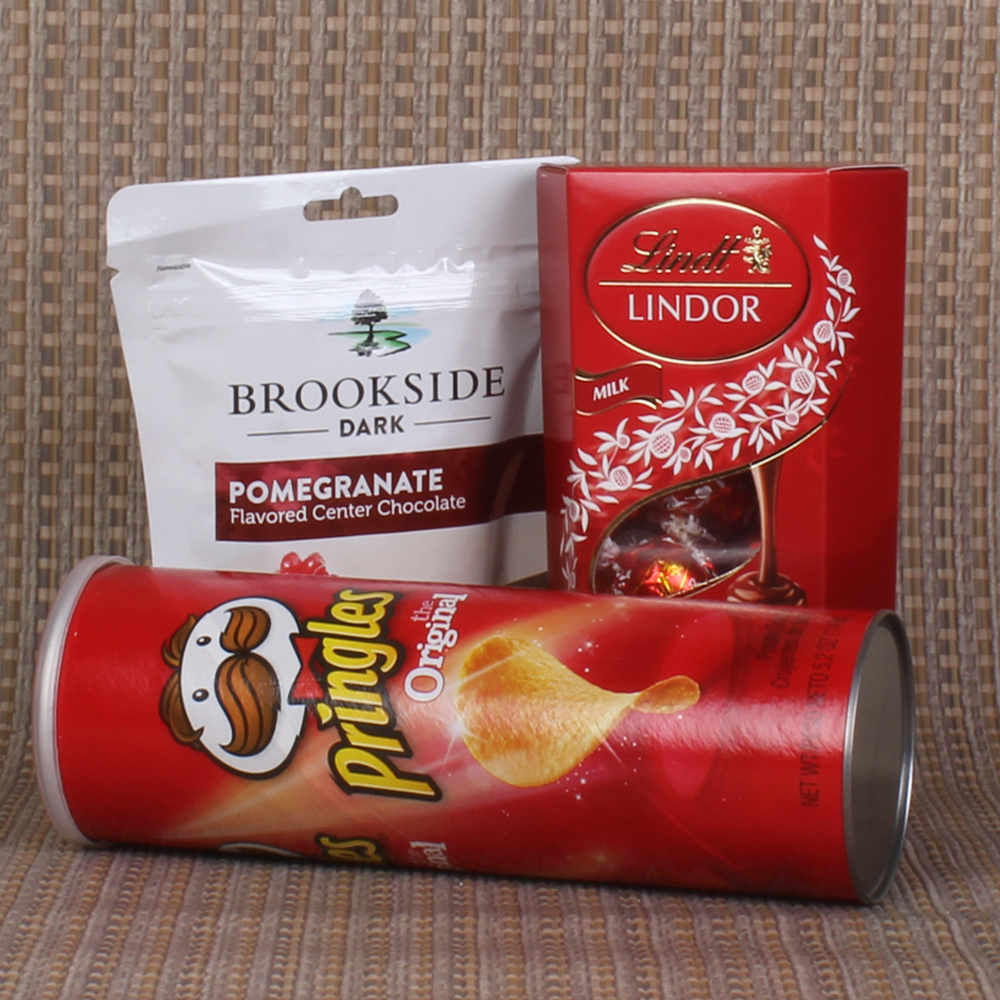 Christmas Exclusive Pringles and Lindt Lindor with Brookside Chocolate