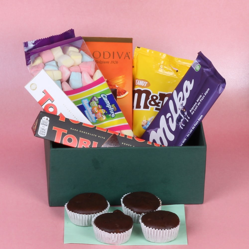 Christmas Special Imported Chocolates and Cup Cakes Combo