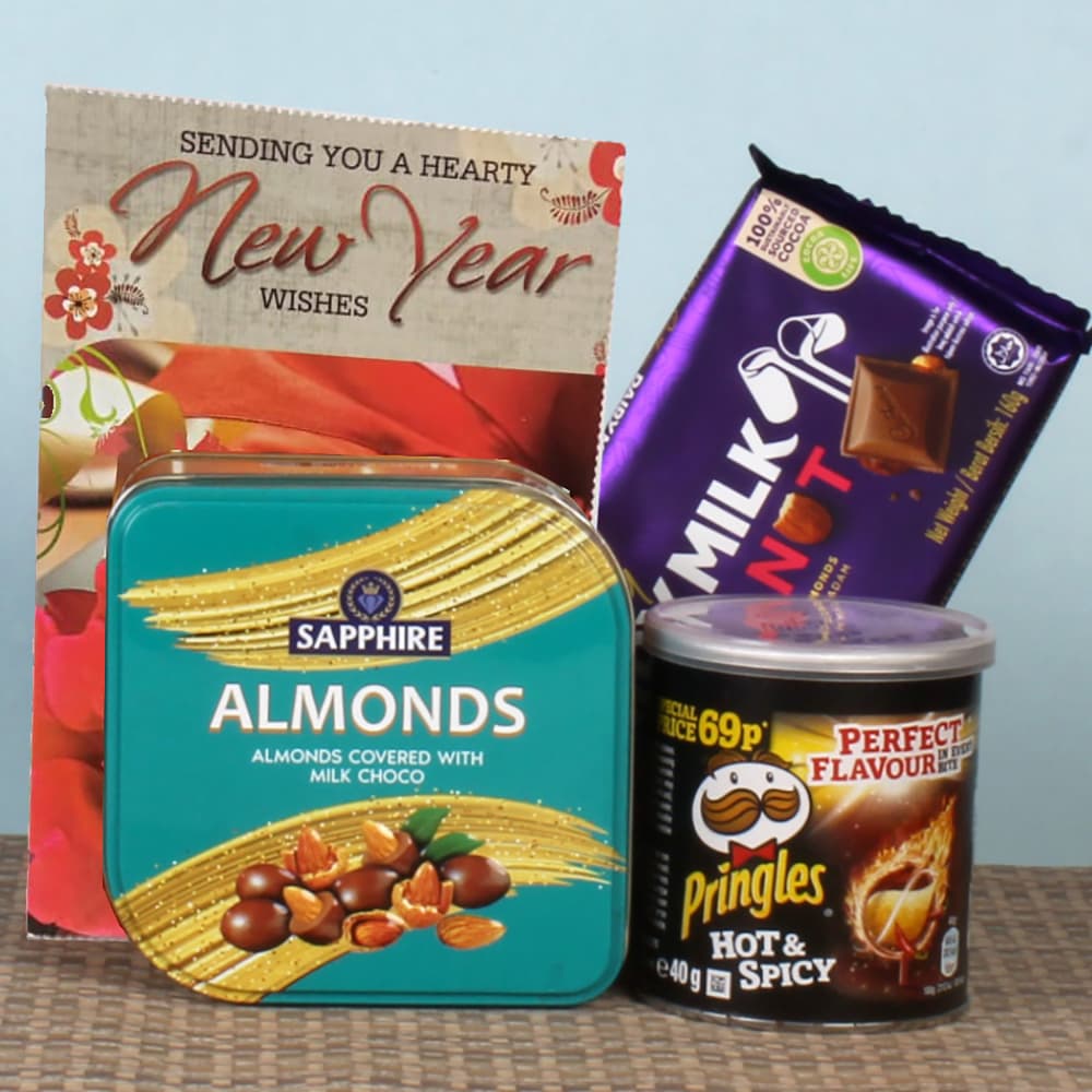 Wafer and Imported Chocolate New Year Gift