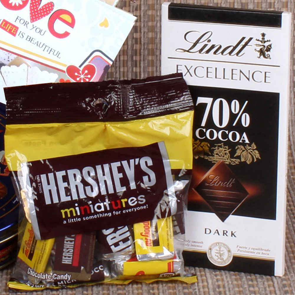 Imported Chocolates with Cookies Hamper Valentines Day
